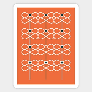 Bearberry Rows (Orange) Magnet